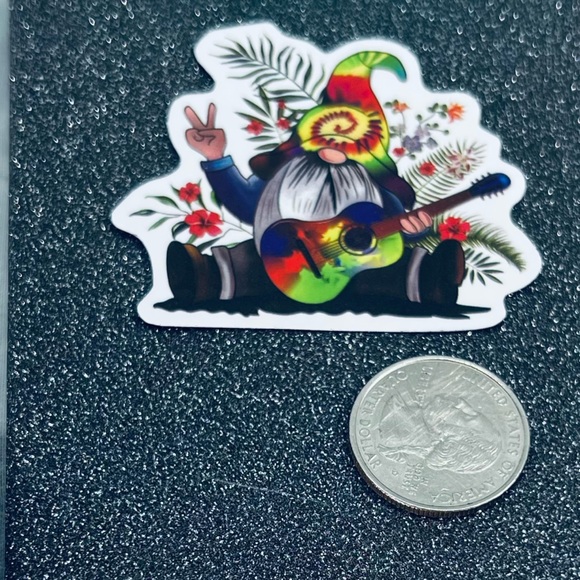 Gnome Hippie Trippy Psychedelic Lava Lamp 60s 70s Stoner Aesthetic Sticker - Picture 4 of 6